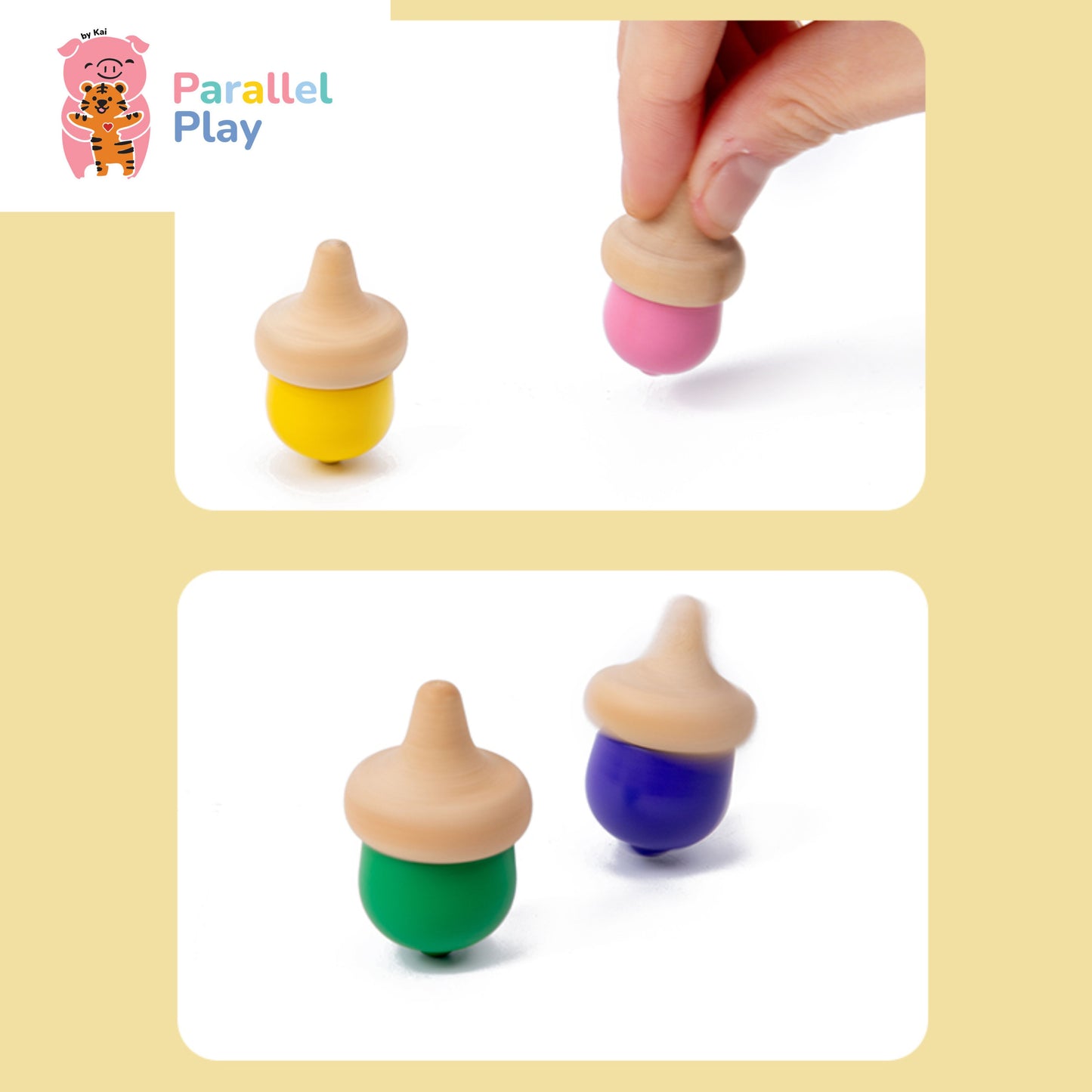 Rainbow Acorn Sorting Set