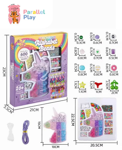 Unicorn Alphabet Bead Set