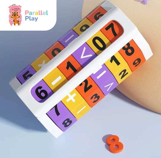 Math Learning Cylinder with Clock