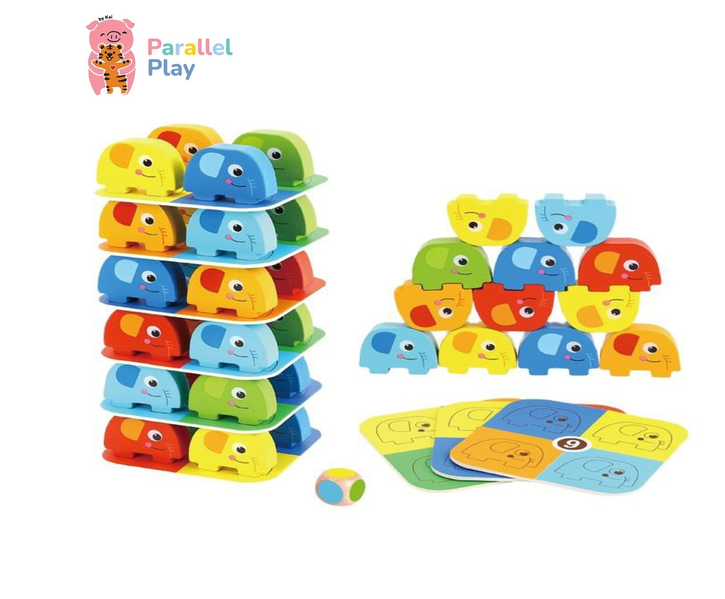 Elephants Balancing Stack