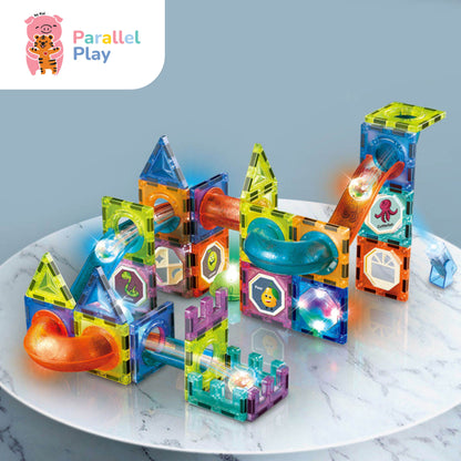 Magnetic Marble Run Set