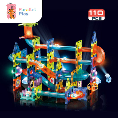 Magnetic Marble Run Set