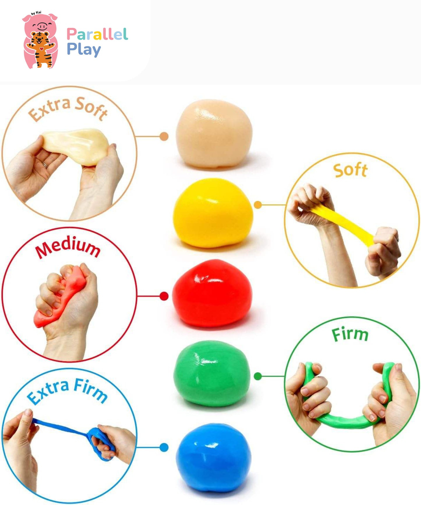 Therapy Putty 5 Strengths